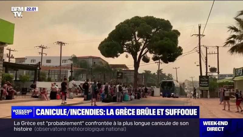 Canicule, incendies: la Grèce brûle et suffoque sous la chaleur et les flammes