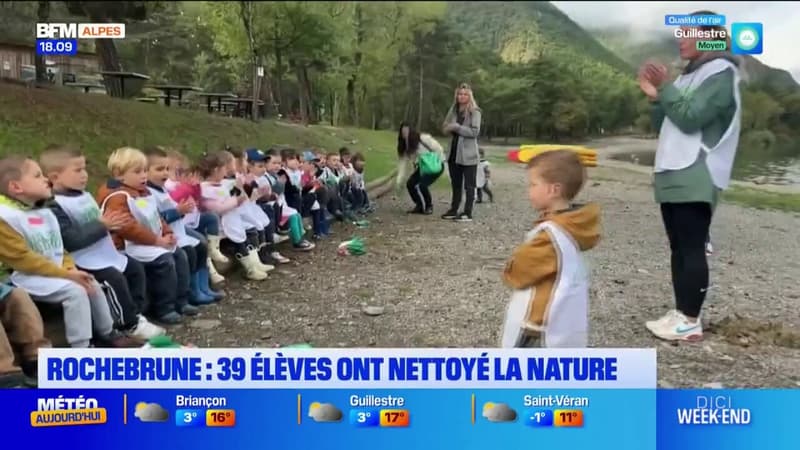 Rochebrune: 39 élèves mobilisés pour nettoyer la nature