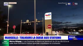 Marseille: toujours la queue aux stations de la cité phocéenne