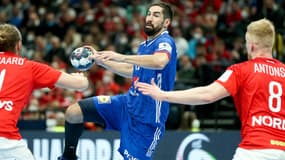 Nikola Karabatic contre le Danemark, le 26 janvier 2022