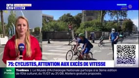 Paris: de plus en plus de verbalisations pour des cyclistes roulant trop vite