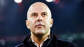 Arne Slot avec le Feyenoord en février 2024