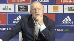 Jean-Michel Aulas, président de l'OL, à Lyon le 2 février 2022