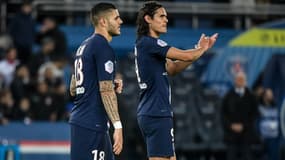 Mauro Icardi et Edinson Cavani