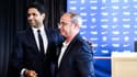 Luis Campos avec le président du PSG Nasser Al-Khelaïfi, 5 juillet 2023