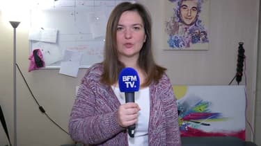Laëtitia Dewalle, l'une des porte-parole des "gilets jaunes libres", sur BFMTV le 4 décembre 2018.