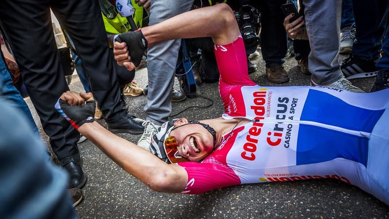 Mathieu Van der Poel, n'en revient toujours pas d'avoir remporté l'Amstel Gold Race, chez lui dimanche au terme d'un final incroyable.