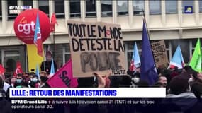 Sécurité globale et précarité: plus de 1000 personnes ont manifesté à Lille ce samedi