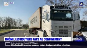 Rhône: la galère des routiers face au confinement