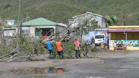 Saint-Martin après le passage de l'ouragan Gonzalo, mardi 14 octobre 2014. Seuls des dégâts matériels sont à déplorer.