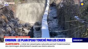 Intempérie dans les Hautes-Alpes: le plan d'eau d'Embrun touché par les crues