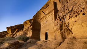 Le site archéologique d'Hégra, dans le nord-ouest de l'Arabie saoudite, le 3 février 2023. 