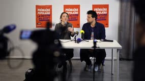 Les porte-parole de la Primaire populaire ce samedi à Paris.