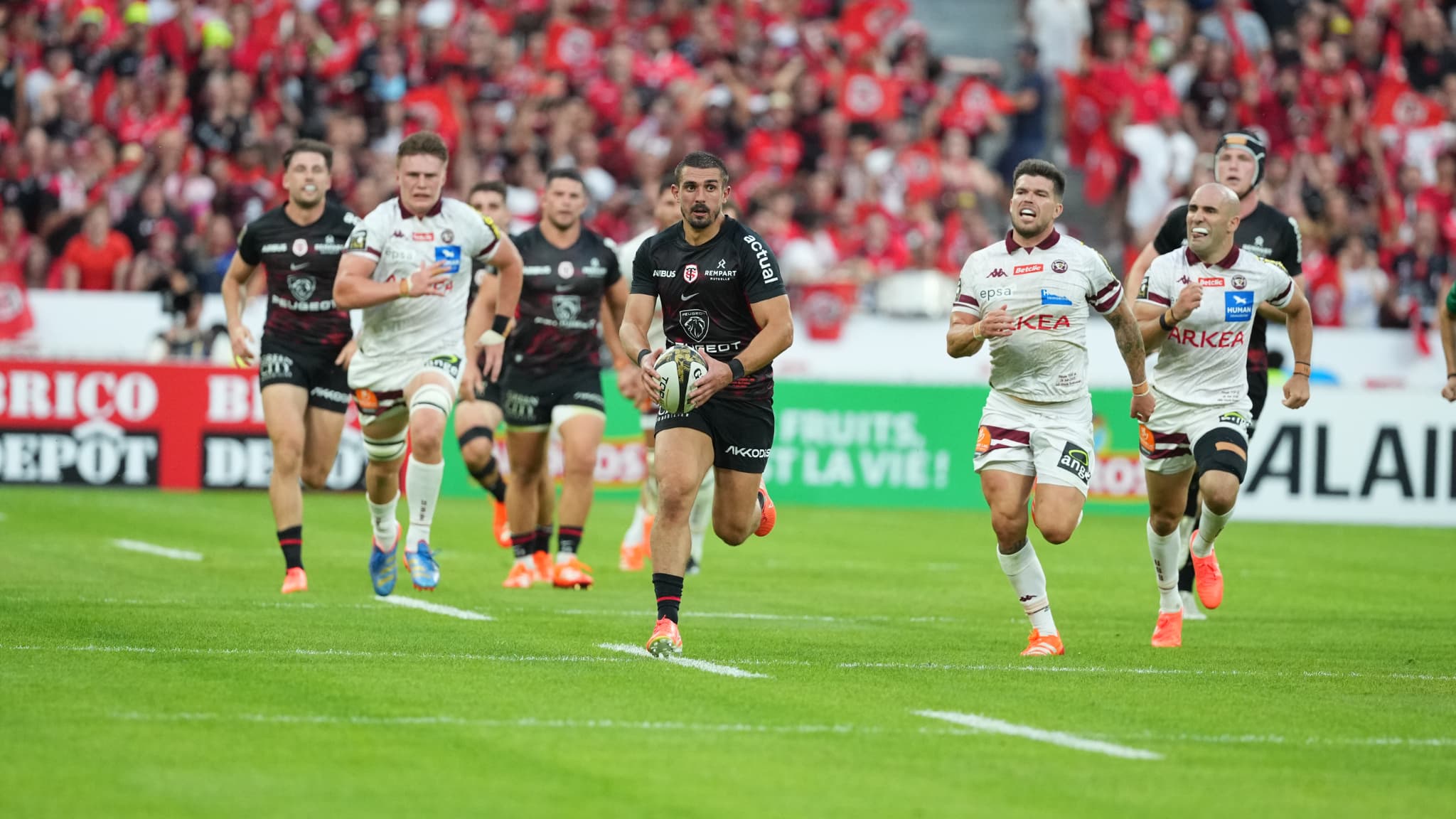 Thomas Ramos lors de la finale de Top 14, le 28 juin 2025.