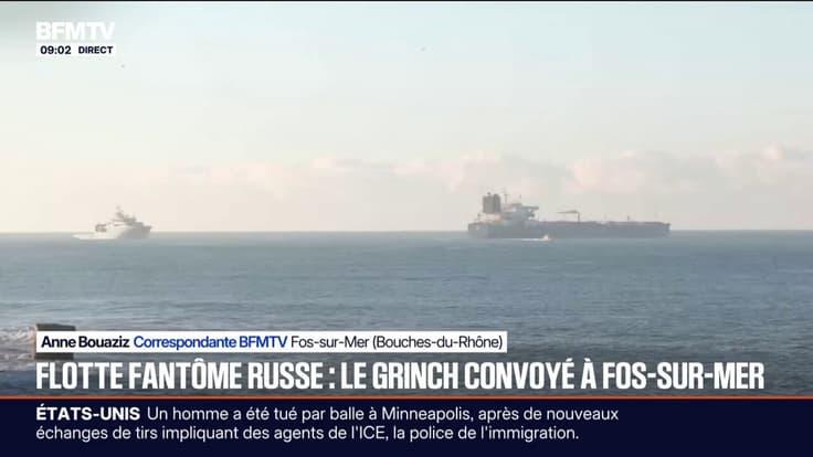 Le pétrolier "Grinch", soupçonné d'appartenir à la flotte fantôme russe a été escorté jusqu'à Marseille