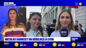 Nicolas Sarkozy en dédicace à Lyon