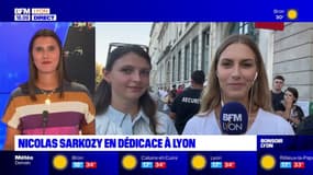 Nicolas Sarkozy en dédicace à Lyon