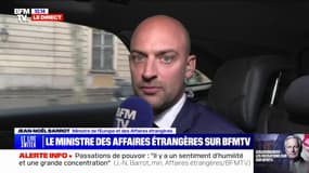 Jean-Noël Barrot (ministre des Affaires étrangères): "Il y a un sentiment d'humilité et une grande concentration"