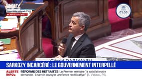 Nicolas Sarkozy incarcéré: il n'est pas une "exception", assure Gérald Darmanin, ministre de la Justice