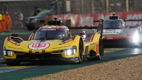 Les voitures lors des essais du 24h du Mans, le 13 juin 2025.