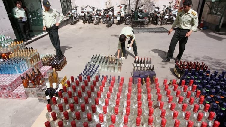 En Iran, l'alcool de contrebande est facilement disponible. Image d'illustration.