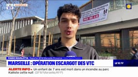 Marseille: plusieurs dizaines de VTC ont mené une opération escargot