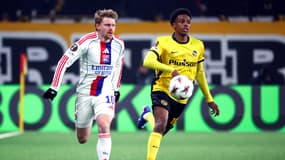 Le Lyonnais Pavel Sulc face aux Young Boys de Berne le 22 janvier 2026 