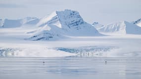 Un glacier de l'archipel arctique du Svalbard le 3 mai 2022 (photo d'illustration).