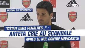 Arsenal : "C’était deux penalties…" Arteta crie au scandale après le nul contre Newcastle