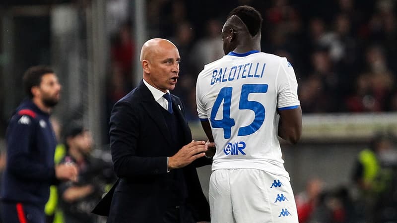Eugenio Corini et Mario Balotelli