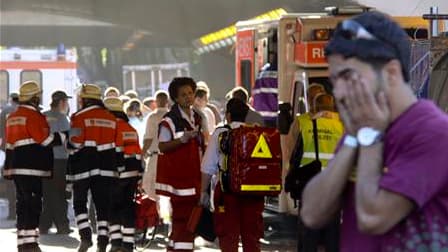 Dix-huit personnes ont été tuées et 80 autres blessées dans une bousculade survenue à Duisbourg lors d'un festival techno. Le drame s'est produit dans un tunnel menant à une gare de fret désaffectée, après un mouvement de panique./Photo prise le 24 juille