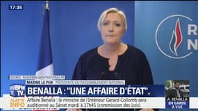 Affaire Benalla : pour Marine Le Pen (RN), "ces personnes ont visiblement bénéficié de protections illégitimes voire illégales"