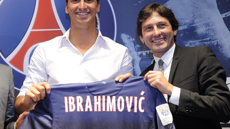 Ibrahimovic et Leonardo en 2012