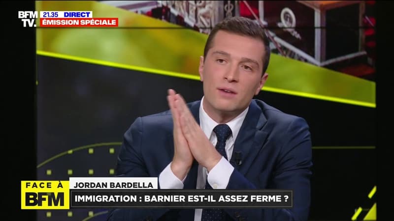 Pour Jordan Bardella, le gouvernement Barnier 