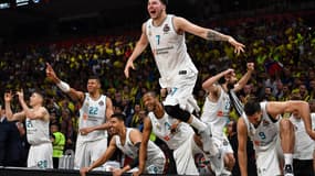 Luka Doncic célèbre la victoire du Real