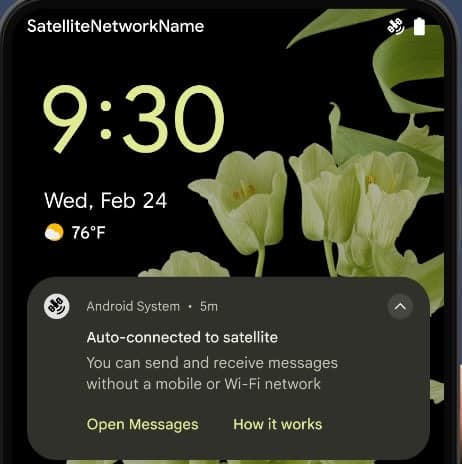Sur Android 15, Google proposera une interface unifiée pour les appels par satellite.