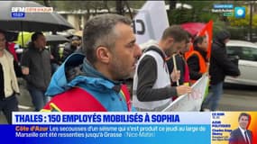 Thalès: plus de 150 salariés mobilisés à Sophia-Antipolis