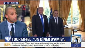 Macron/Trump: "un dîner d'amis" au restaurant Le Jules Verne (1/2)