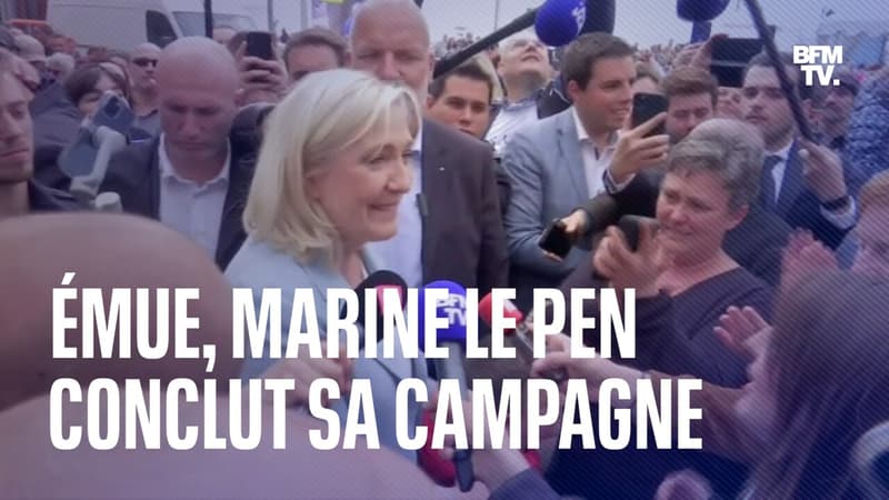 Marine Le Pen conclut sa campagne en remerciant ses soutiens