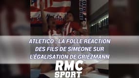 Atletico : La folle réaction des fils de Simeone sur l'égalisation de Griezmann à Arsenal