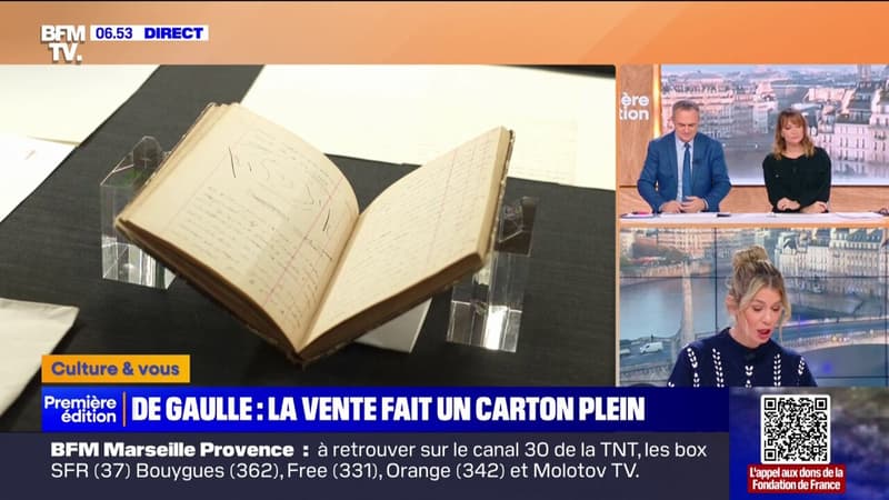 La vente aux enchères des souvenirs privés du général de Gaulle totalise 5,6 millions d'euros