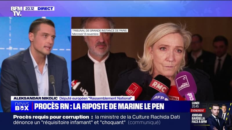 Inéligibilité requise contre Marine Le Pen: Aleksandar Nikolic dénonce des magistrats 