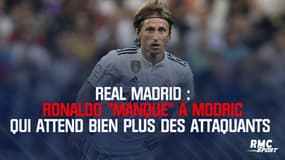 Real : Ronaldo "manque" à Modric qui attend bien plus de ses attaquants