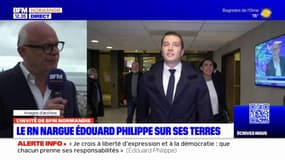 Le RN au Havre: Edouard Philippe pointe du doigt "l'arrogance" de Jordan Bardella