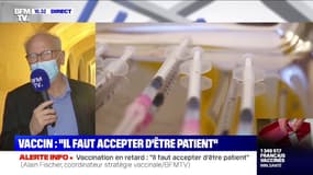 Alain Fischer sur la vaccination: "Le nombre de doses disponibles fait qu'il faut privilégier pour l'heure les personnes à risques"