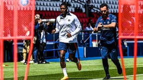 Nuno Mendes avec le PSG, le 24 mai 2023