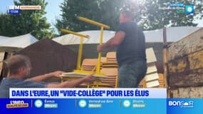 Eure: un "vide-collège" organisé à Manneville-sur-Risle en amont de la démolition de l'établissement