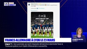 Football: l'équipe de France masculine recevra l'Allemagne à Lyon en mars