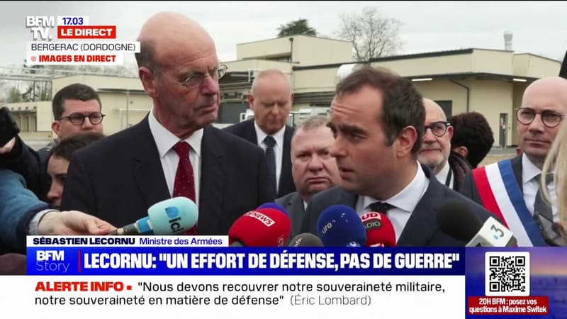 Sébastien Lecornu, ministre des Armées: 