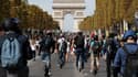 Une journée sans voiture organisée à Paris.